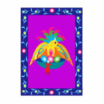 giant colourful bird