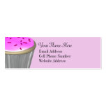 Giant Cupcake Skinny Profile Cards business cards