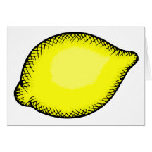 Giant Lemon Greeting Cards