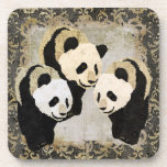 Giant Panda Bears Cork Coaster cork coasters
