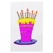 Giant Pink Birthday Cake Flyers