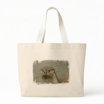 Giant River Otter Canvas Tote Bag
