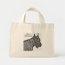 Giant Schnauzer Portrait Bag