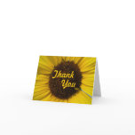 Giant Sunflower Thank You Card