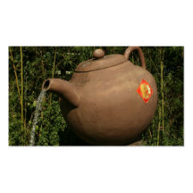 Giant teapot at Pinglin, Taiwan Business Card Templates