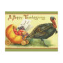 Giant Turkey Vintage Thanksgiving Art Cards Postcard