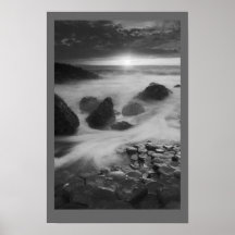Giants Causeway at sunset Print