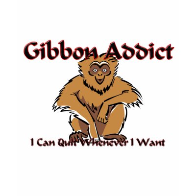 Gibbon Addict T Shirts by AnimalShirts