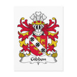 Gibbon Family Crest postcards