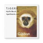 Gibbon Magnet - T.I.G.E.R.S. Myrtle Beach, SC