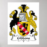 Gibbons Family Crest posters