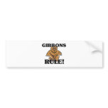 GIBBONS Rule! bumper stickers