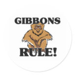 GIBBONS Rule! stickers
