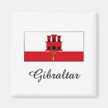 Gibraltar Flag Design Magnet