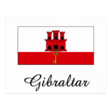 Gibraltar Flag Design Post Cards