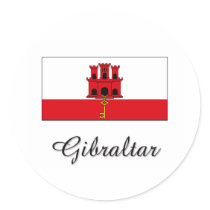 Gibraltar Flag Design stickers