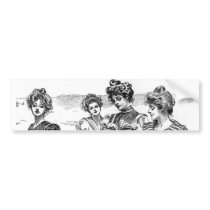 Gibson Girls at the Beach Bumper Stickers