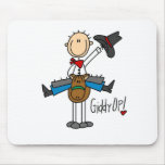 Giddy Up! Cowboy Stick Figure Mousepad