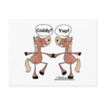 Giddy Up Horses postcards