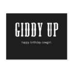 giddy up postcards