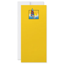 gif_3_sea.gif Colourful WindSurfer water sports Rack Cards
