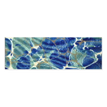 Gift Book Blue Batik Marble Bookmark