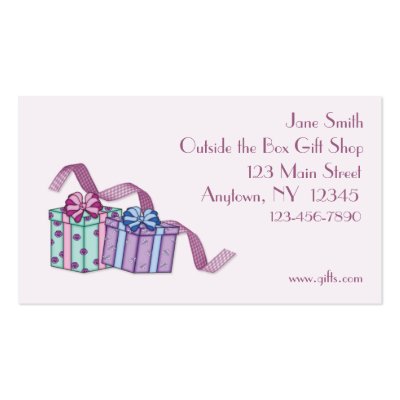 Gift Box Business Card by StarStock