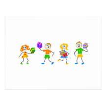 Gift Box Kids Post Card