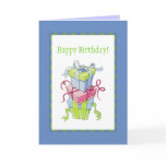 Gift Boxes Birthday Card