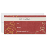 Gift Certificate-Christmas-Business Rack Card rack cards