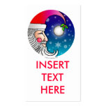 Gift Tag, Business Card - Santa Claus Moon business cards