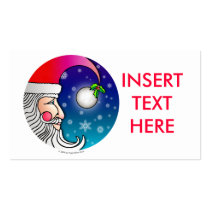 Gift Tag, Business Card - Santa Moon