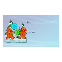 GIFT TAG KIDS AND LOLLIPOPS by SHARON SHARPE Business Card