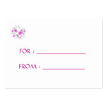 Gift Tag Pink Flowers - Customized Business Cards