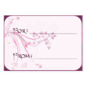 Gift Tag - Plum Scrolls business cards