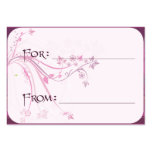 Gift Tag - Plum Scrolls business cards