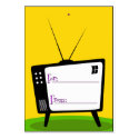 Gift Tag - Retro TV business cards