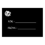 Gift Tag White Flowers - Customized Business Card Template
