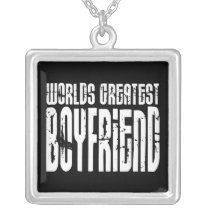 Gifts for Boyfriends : World's Greatest Boyfriend Personalised Necklace