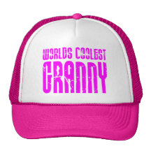 Gifts for Cool Grandmas Pink Worlds Coolest Granny Trucker Hats