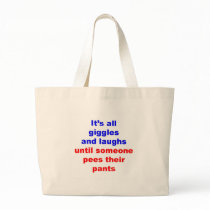 Giggles & Laughs Pees Pants Canvas Bags