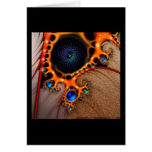 Gilded Fractal #7 Greeting Card