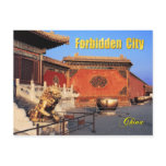 Gilded Lion at Forbidden City, Beijing, China postcards
