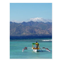 Gilli Islands Boat Postcard