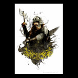 Gimli With Axe Vector Collage posters