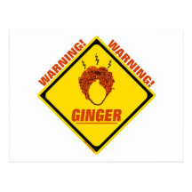 Ginger Alert! Post Cards