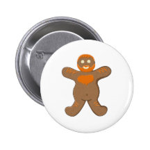 Ginger Bear Man Pinback Buttons