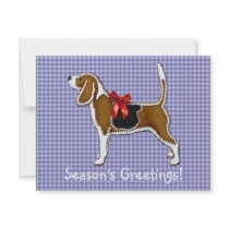 Ginger Bread Beagle Christmas Cookie Personalized Invites