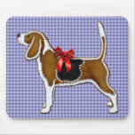 Ginger Bread Beagle Christmas Cookie Mouse Pad