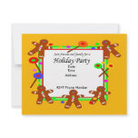 Ginger Bread Man Invitation Card